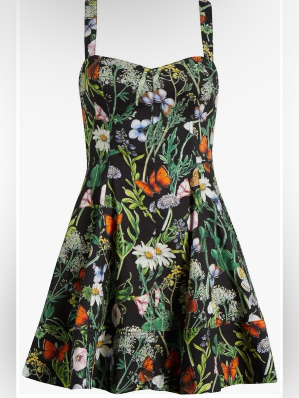 Avec Les Filles Sweetheart Fit & Flare Minidress